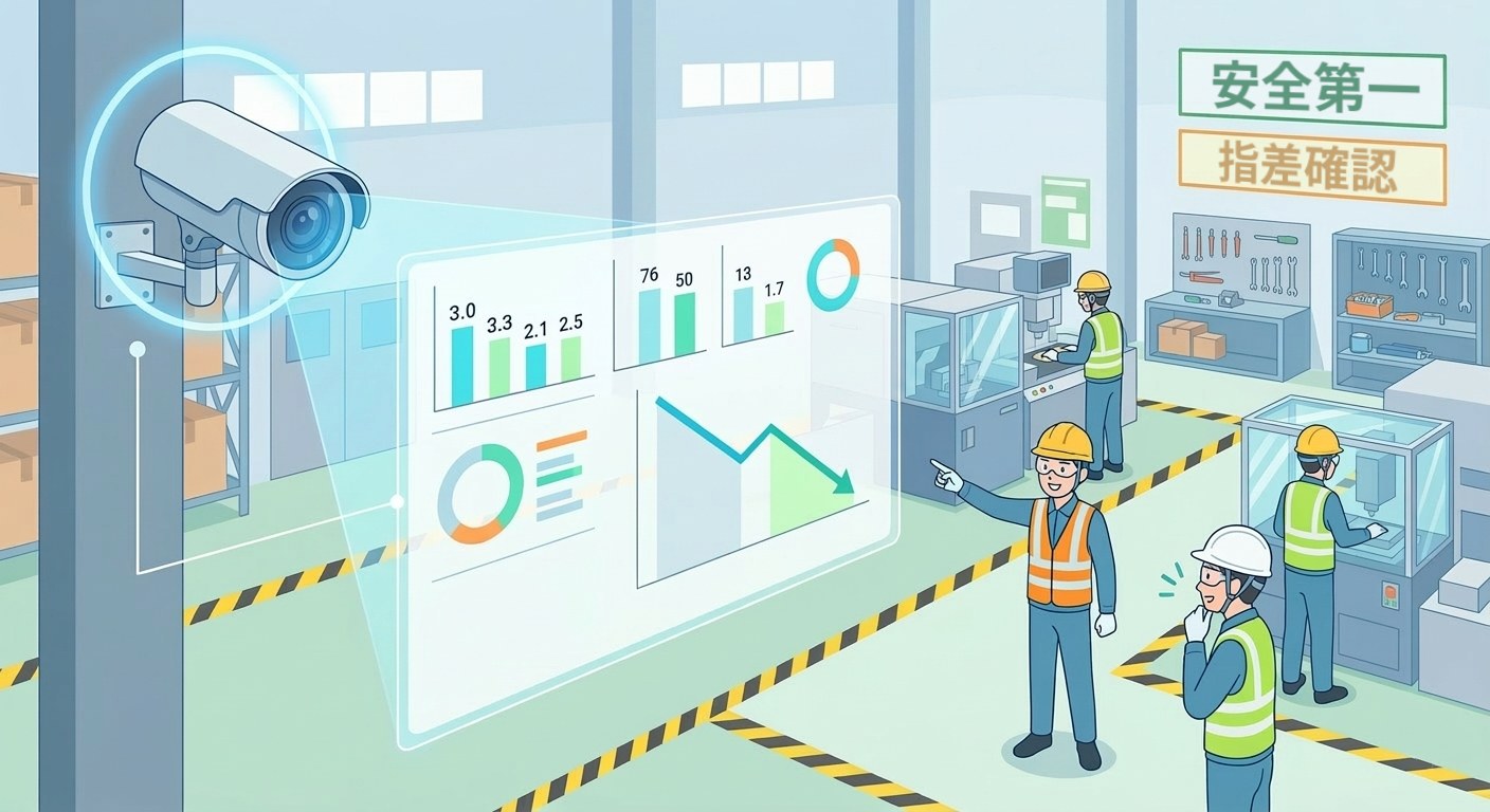 「監視カメラが切り開く「労働災害ゼロ」の新時代：視覚データによる安全管理の革新」の画像